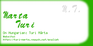 marta turi business card