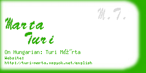 marta turi business card